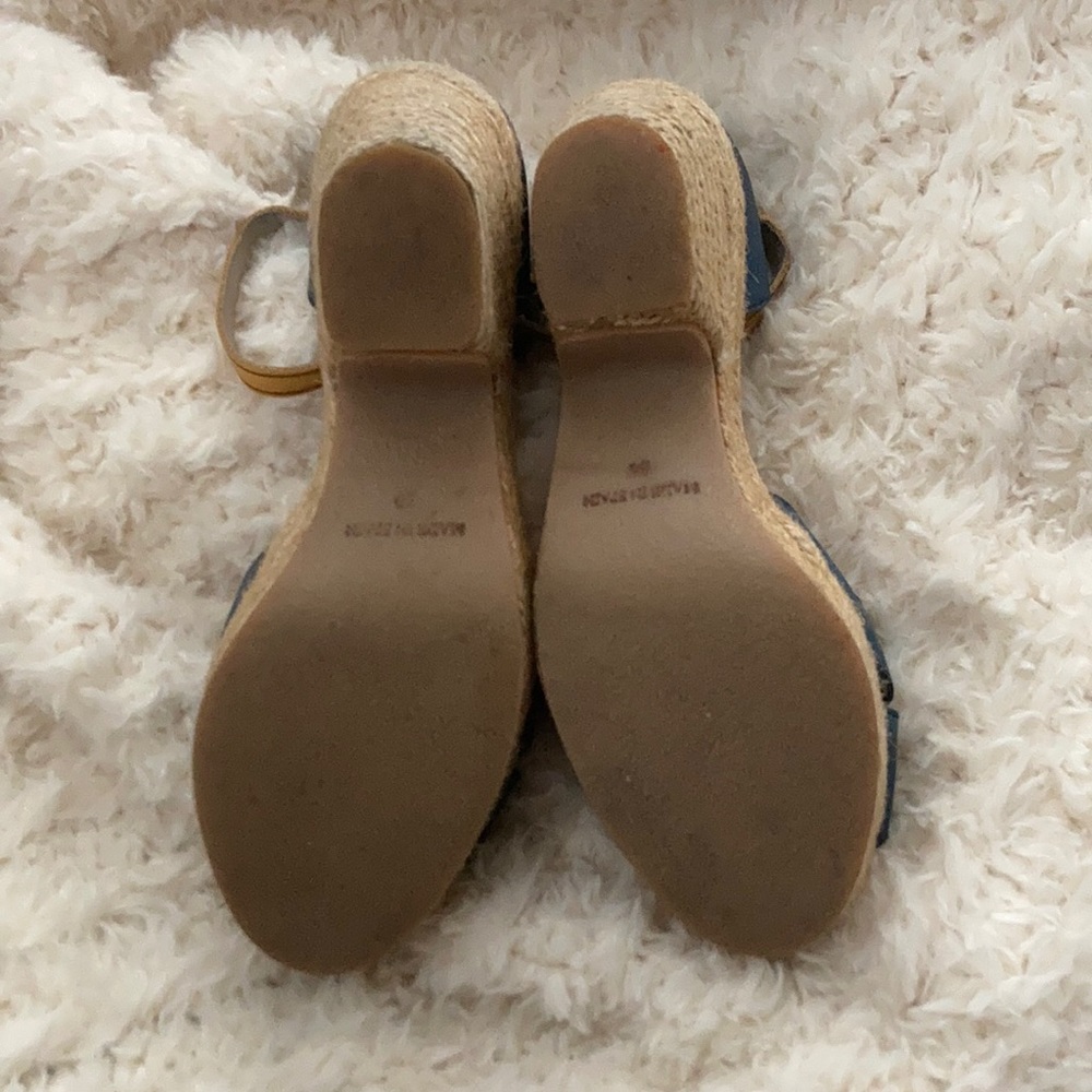 RADLEY LONDON Blue and Tan Platform Shoes - Picture 2 of 7